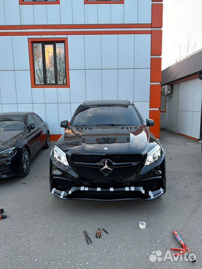Передний бампер на mercedes gle w 166 AMG 6.3