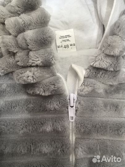 Комбинезон детский из плюша на 6 месяцев