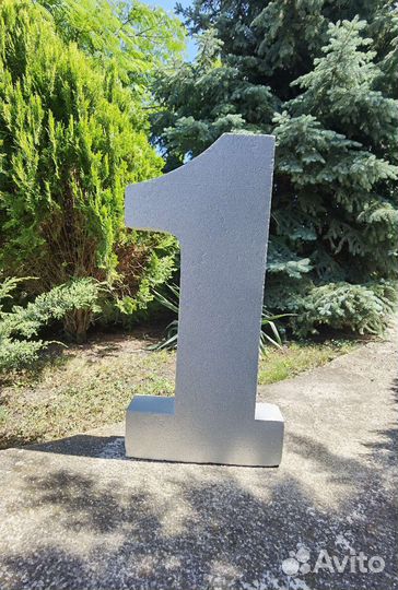 Объёмные цифры из пенопласта