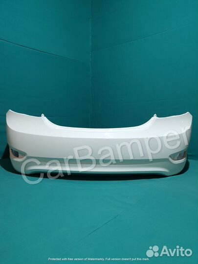 Задний бампер Hyundai Solaris PGU Cristal White 11