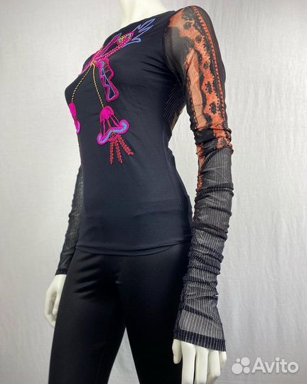 Лонгслив сетка, mesh top, yk2, barbi
