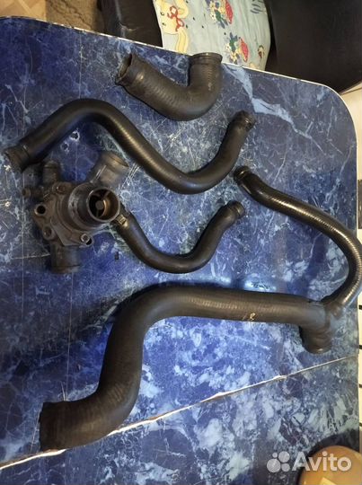 Термостат шланги для калины 1 в сборе