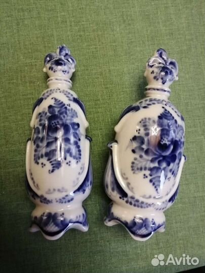 Пасхальный набор для специй, Гжель. 1998 г