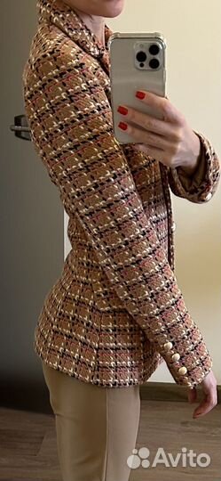 Женский твидовый жакет