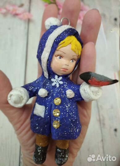 Ватные елочные игрушки