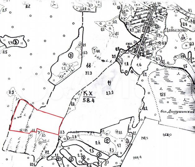 Участок 5,83 га (СНТ, ДНП)