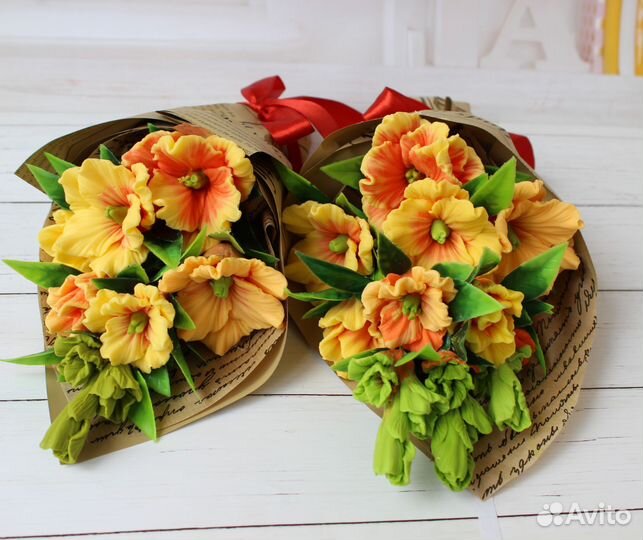 Букеты из мыла на 1 сентября