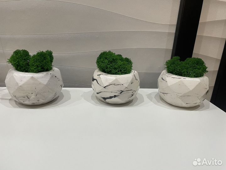 Кашпо из гипса