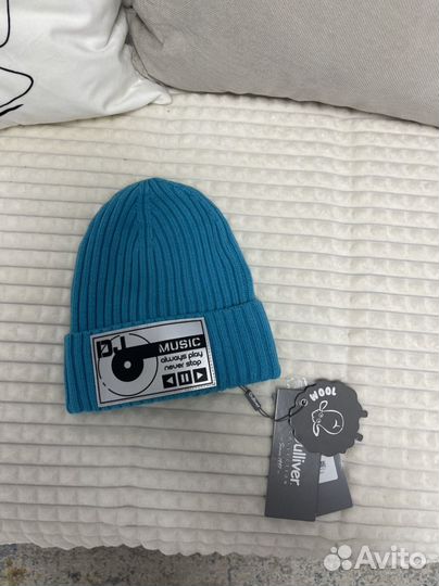 Новая шерстяная шапка для мальчика Gulliver-54 р