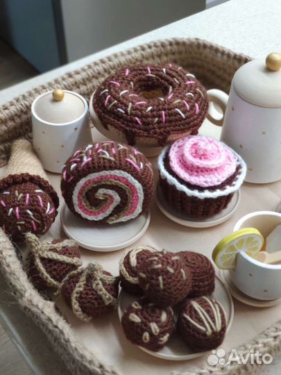 Вязаные игрушки сладости