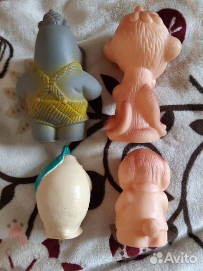 Собака обезьяна бегемот лимон игрушки СССР