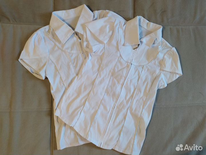 Блузки на молнии на девочку рост 129-134