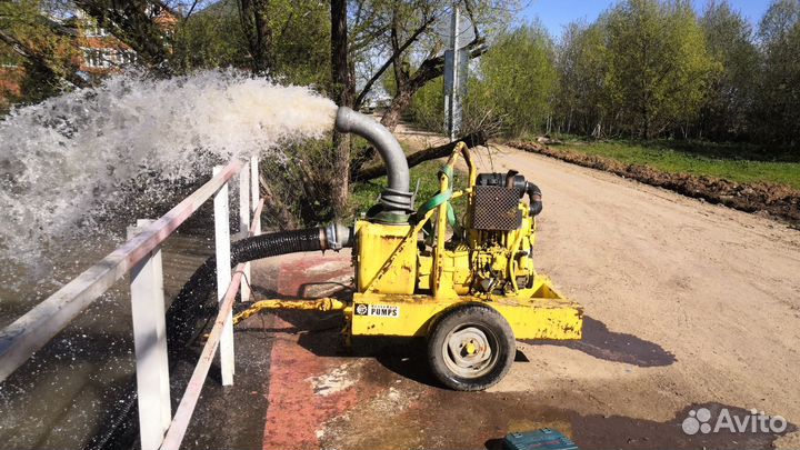 Аренда мотопомпы, насос вариско, откачка воды
