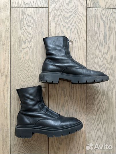 Сапоги женские Zara натуральная кожа