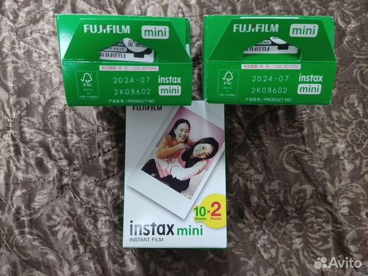 Картриджи для фотоаппарата Fujifilm instax mini