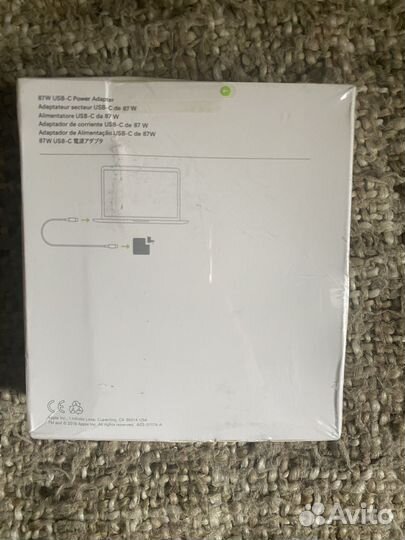 Блок питания Apple 87w USB-C power adapter