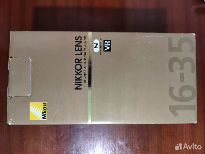 Объектив AF-S nikkor 16-35 mm f/4 G ED VR N