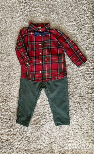 H&M новогодний костюм для мальчика р-р 86