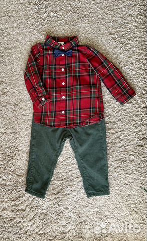 H&M новогодний костюм для мальчика р-р 86