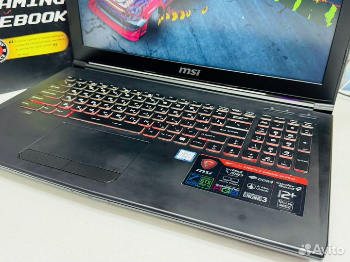 Игровой ноутбук MSI i7 7700HQ/16Gb/GTX 1050Ti