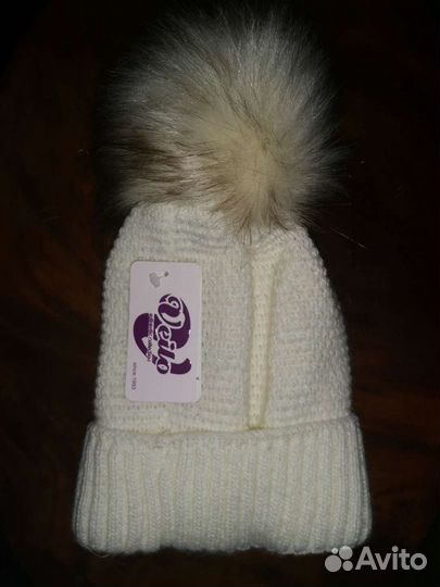Шапка зимняя для девочки 5-6 лет