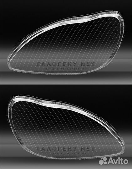 Стекла фар Mercedes W220 2002-2005 левое правое