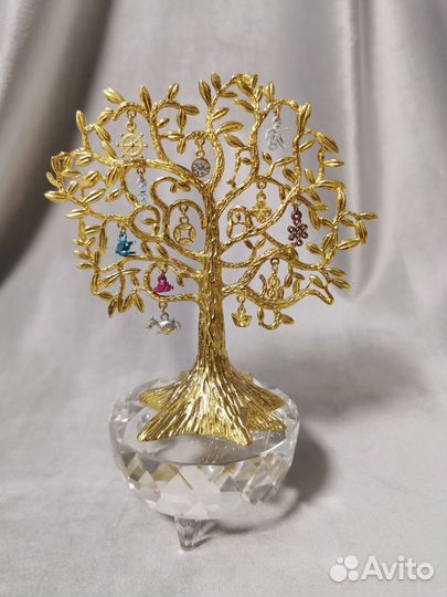 Денежное дерево с талисманами удачи