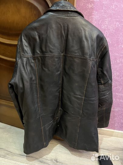 Кожаная куртка мужская