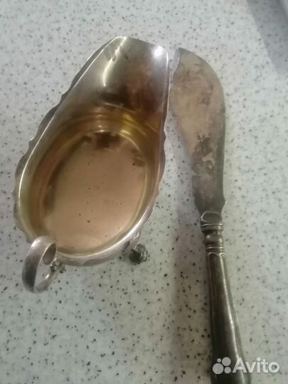 Соусник mappin&webb + Нож лопатка для торта