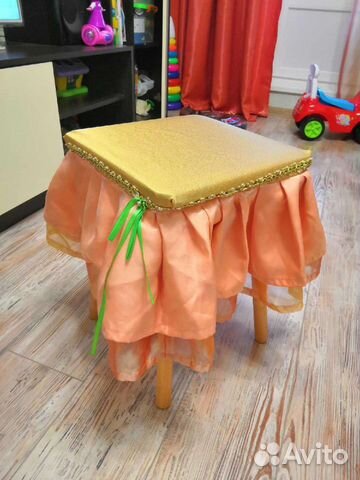 Чехол накидка для табурет 32х32см