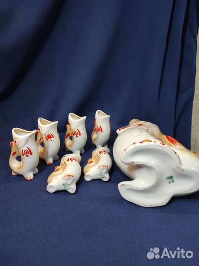 Коньячный набор рыбки СССР