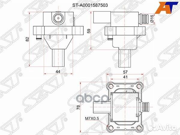 Катушка зажигания mercedes C W202/E W210/G W463