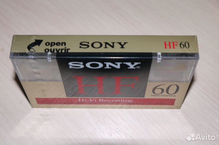 Запечатанная аудиокассета sony HF60