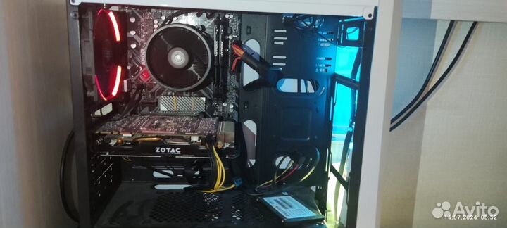 Игровой пк (AMD Ryzen 5 2600) (Gtx 1070 8 gb)