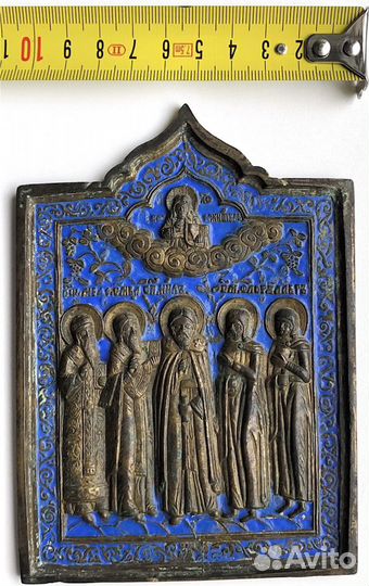 Икона с эмалями