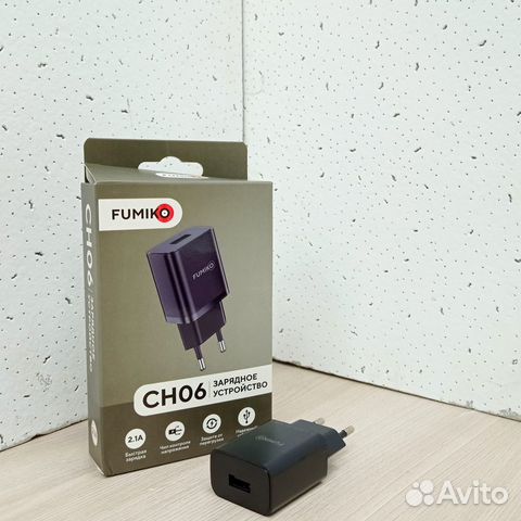 Зарядное устройство fumiko CH06 1USB, 2.1A черное
