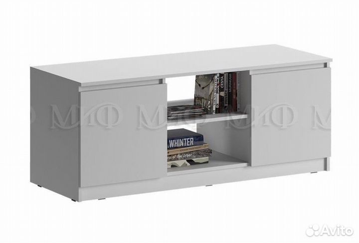 Тумба под тв Челси белая, дуб сонома