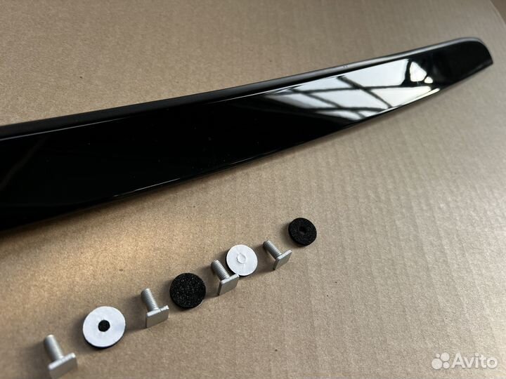 Планка капота (сабля- black ) Лачетти/Lachetti