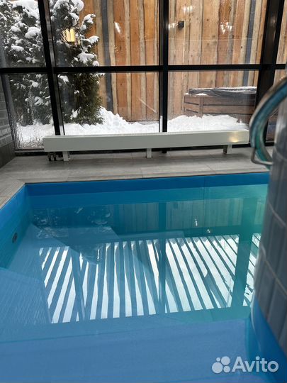 Баня с бассейном в банном комплексе