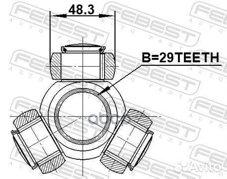 Трипоид привода 27x48.3 Toyota Camry 0116KUN26