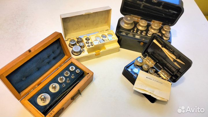 Набор гирек и весы ГОСТ СССР