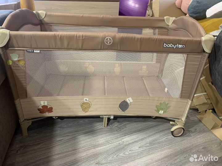 Детская кровать манеж с матрасом