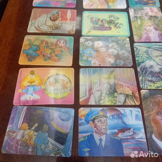 Переливные календарики СССР обертки шоколада