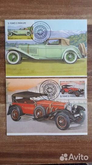 Сен-Томе и Принсипе. Картмаксмум. 1983. Ретро авто