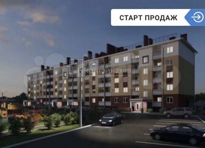 2-к. квартира, 62,1 м², 2/5 эт.