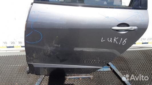 Дверь задняя левая renault scenic 3 (LUK16FG01)