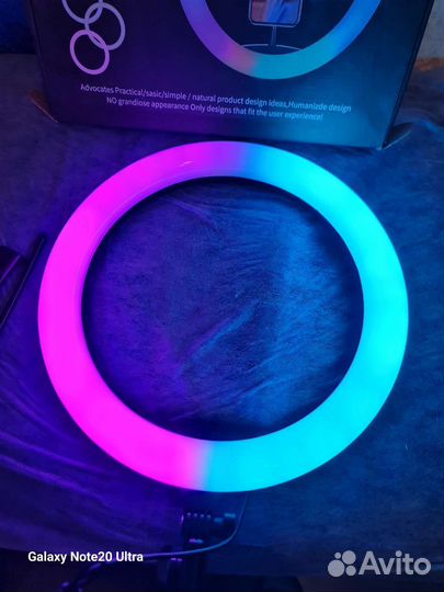 Светодиодная кольцевая лампа RGB MJ36