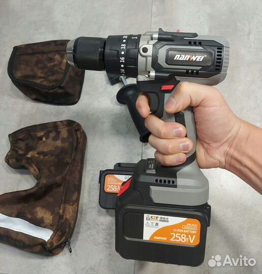 Шуруповерт для ледобура Nanwei 150Nm 6Ah с чехлом