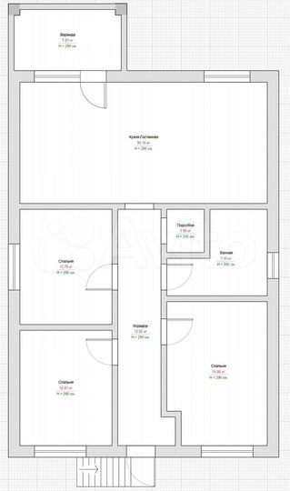 Дом 110 м² на участке 5 сот.