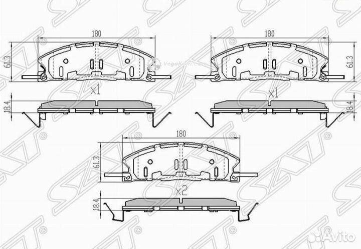 Колодки передние Ford Explorer 3 5 stdg1Z2001D